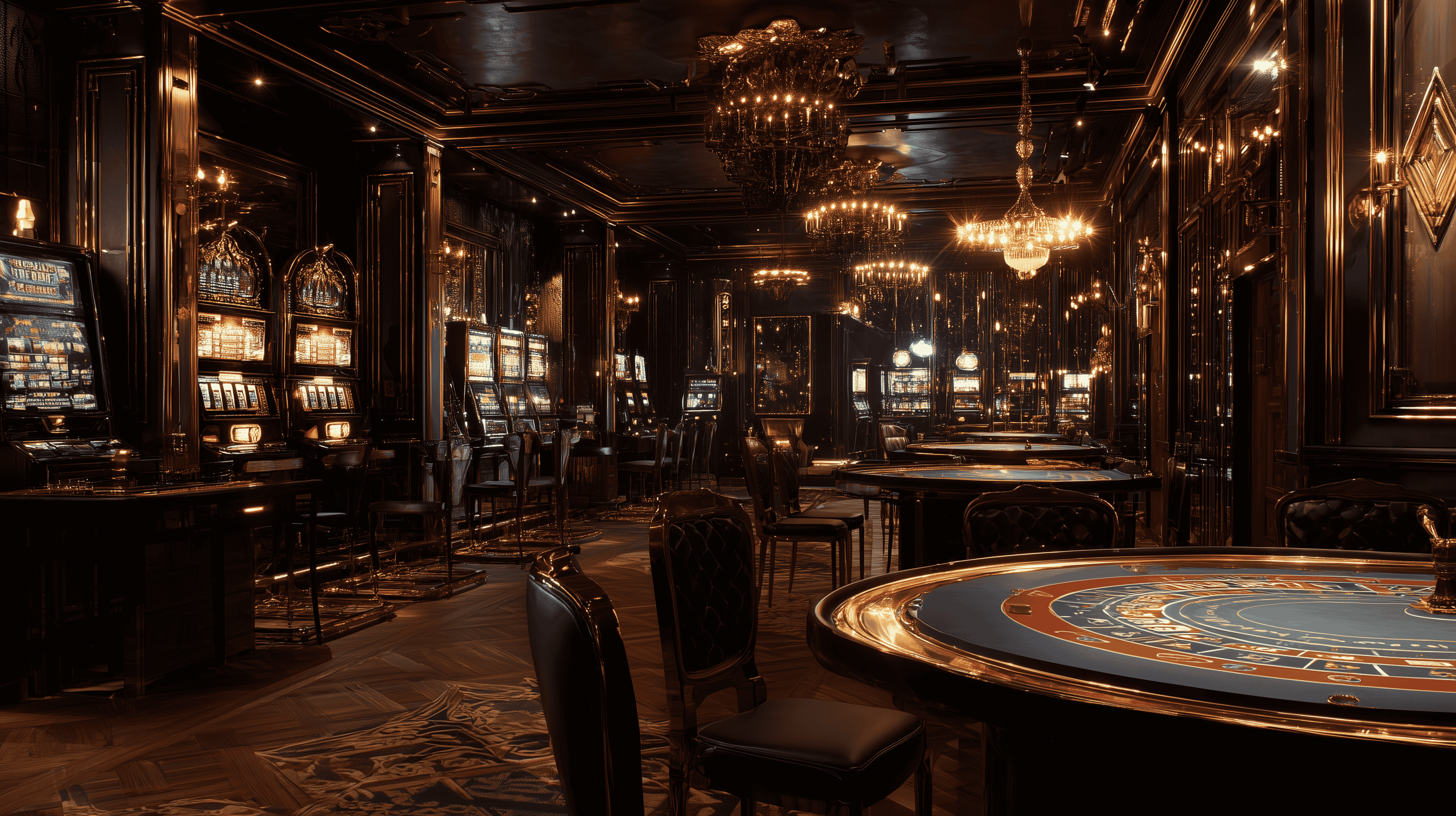 Interface de um casino online